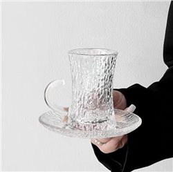 طقم شاي 6 كوب + 6 طبق